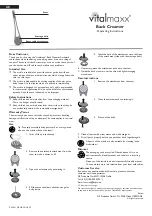 Preview for 2 page of Vitalmaxx Back Creamer Operating Instructions
