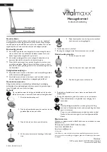 Preview for 4 page of Vitalmaxx Back Creamer Operating Instructions