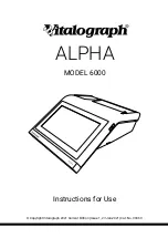 Vitalograph alpha 6000 Instructions For Use Manual предпросмотр