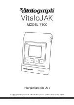 Preview for 1 page of Vitalograph VitaloJAK 7100 Instructions For Use Manual