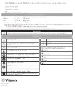 Предварительный просмотр 1 страницы Vitamix A3300i Instructions Manual