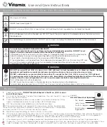 Vitamix Ascent SERIES Use And Care Instructions Manual preview