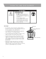 Preview for 10 page of Vitamix Creations II Owner'S Manual