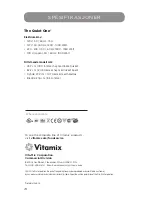 Preview for 74 page of Vitamix The Quiet One Use And Care Manual