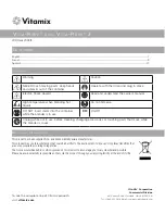 Vitamix VM0101D Manual preview