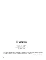 Preview for 8 page of Vitamix VM0101D Manual