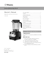 Vitamix VM0102D Owner'S Manual preview