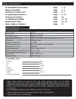 Preview for 2 page of vitapur Pro Soft VWS296GR Installation, Use & Care Manual