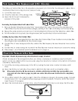 Preview for 16 page of vitapur VRO-3Q Installation, Use & Care Manual