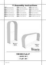 Vitavia High 401 Assembly Instructions Manual предпросмотр