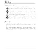 Preview for 7 page of VitBest EAWP-VH70-TR User Manual