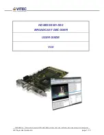 Предварительный просмотр 1 страницы Vitec Multimedia HDM850+ User Manual