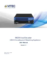 Предварительный просмотр 1 страницы Vitec Multimedia MGW Ace User Manual