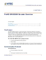 Предварительный просмотр 6 страницы Vitec Multimedia ProHD BR-DE800 User Manual