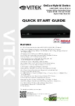 Preview for 1 page of Vitek OnCue Hybrid Series Quick Start Manual