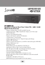 Preview for 28 page of Vitek Premium TVI VTC-IRT30-2812 Manual