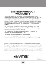 Preview for 12 page of Vitek TRANSCENDENT VT-TNR1626PN Quick Start Manual