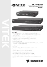 Vitek Transcendent VT-TTR SERIES Manual preview