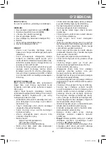 Предварительный просмотр 21 страницы Vitek VT-2327 CL Instruction Manual