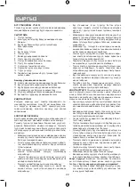 Preview for 22 page of Vitek VT-2430 Manual Instruction