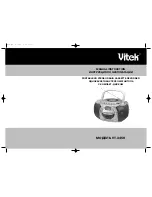 Предварительный просмотр 1 страницы Vitek VT-3458 Manual Instruction