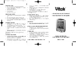 Предварительный просмотр 2 страницы Vitek VT-3532 Manual Instruction