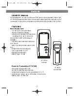 Preview for 4 page of Vitek VT 3534 Manual Instruction