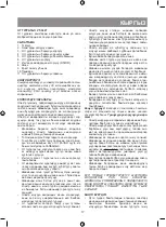 Preview for 17 page of Vitek VT-3627 Manual Instruction