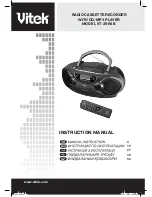 Предварительный просмотр 1 страницы Vitek VT-3966B Instruction Manual