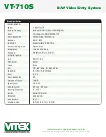 Preview for 2 page of Vitek VT-710S Specifications