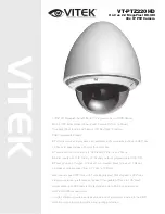 Предварительный просмотр 1 страницы Vitek VT-PTZ220HD Manual