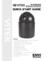 Vitek VT-PTZ220N Quick Start Manual preview