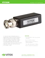 Vitek VT-TR1M Specifications preview