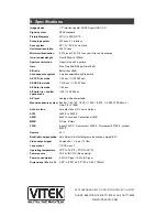 Предварительный просмотр 8 страницы Vitek VTC-C594DN Instruction Manual