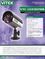 Preview for 1 page of Vitek VTC-LED307BB Specifications