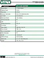 Preview for 2 page of Vitek VTC-LED307BB Specifications