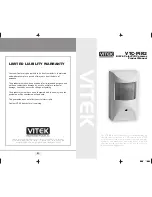 Vitek VTC-PIR2 Product Manual предпросмотр