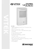 Preview for 1 page of Vitek VTC-PIRC4 Manual