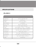 Preview for 26 page of Vitek VTD-A2812/IB Instruction Manual & Mounting Template