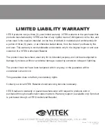 Предварительный просмотр 16 страницы Vitek VTD-HOC4F Product Manual