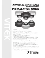 Preview for 1 page of Vitek VTD-M30 Installation Manual