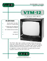 Vitek VTM-12 Features предпросмотр