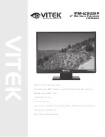 Предварительный просмотр 1 страницы Vitek VTM-LCD220P Manual