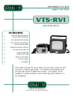 Preview for 1 page of Vitek VTS-RV1 Features