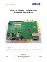 Vitesse VSC8228 Usage Manual preview