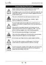 Preview for 9 page of Vitl Lu-Mini Instructions For Use Manual