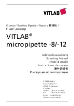 Preview for 1 page of Vitlab 1608002 Operating Manual