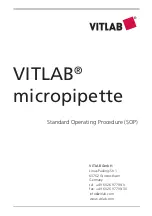 Предварительный просмотр 1 страницы Vitlab micropipette Manual