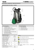 Предварительный просмотр 13 страницы Vito Agro VIBAL550A Instruction Manual