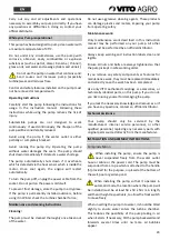 Preview for 23 page of Vito Agro VIBAL550A Instruction Manual